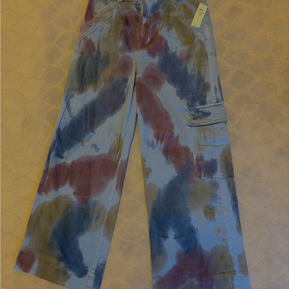 Anthropologie Tie Dye Wide Leg Pants NWT - Picture 5 of 6